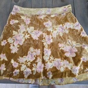 Free People Margaux velvet mini skirt size 6